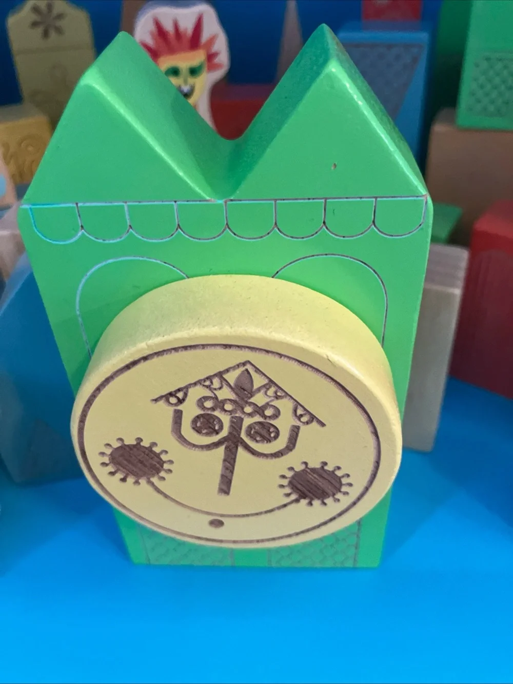 Disney Parks It's A Small World Character Wooden Stacking Block Set